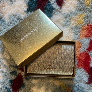 Gold Michael Kors Wallet NWT